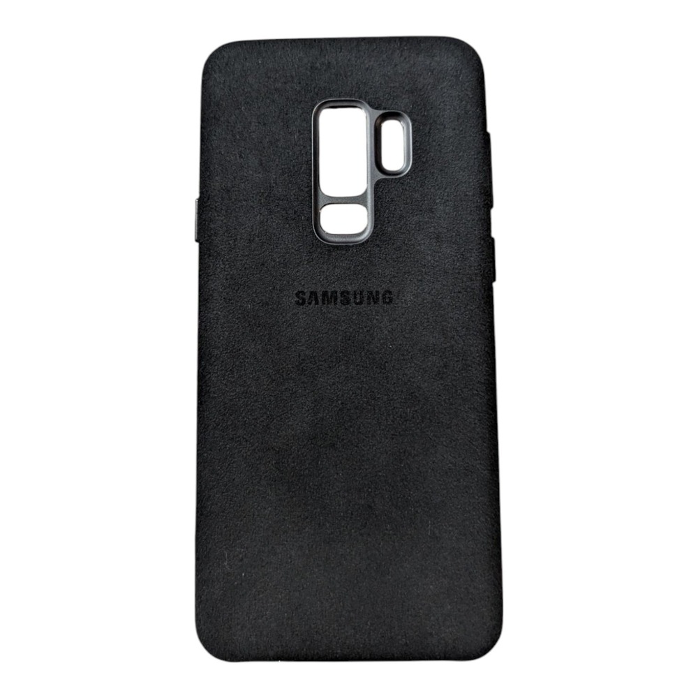 O7. Alcantara Cover For Samsung Galaxy S9+ Black (Suede-like Feel)